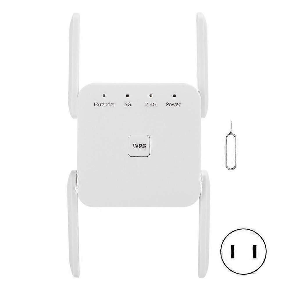 Wifi Range Extender Network Port Wall Plug Wireless Relay 1200m Dual Frequency 100?240vus Plug