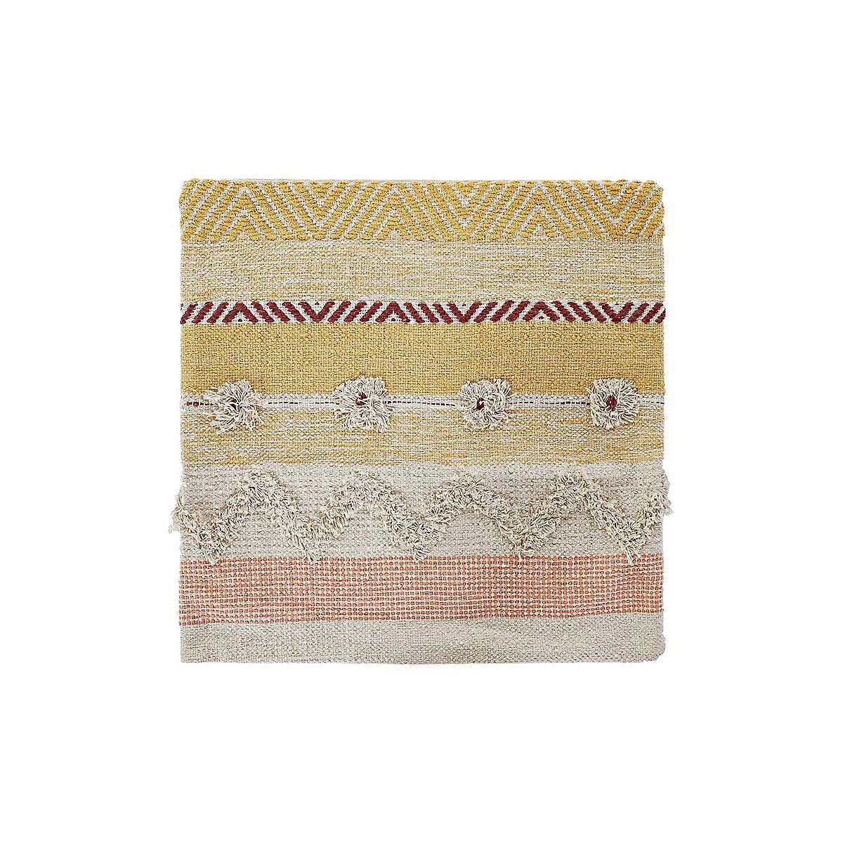 Cushion cover DKD Home Decor Multicolour Fringe Boho (60 x 60 x 2 cm)