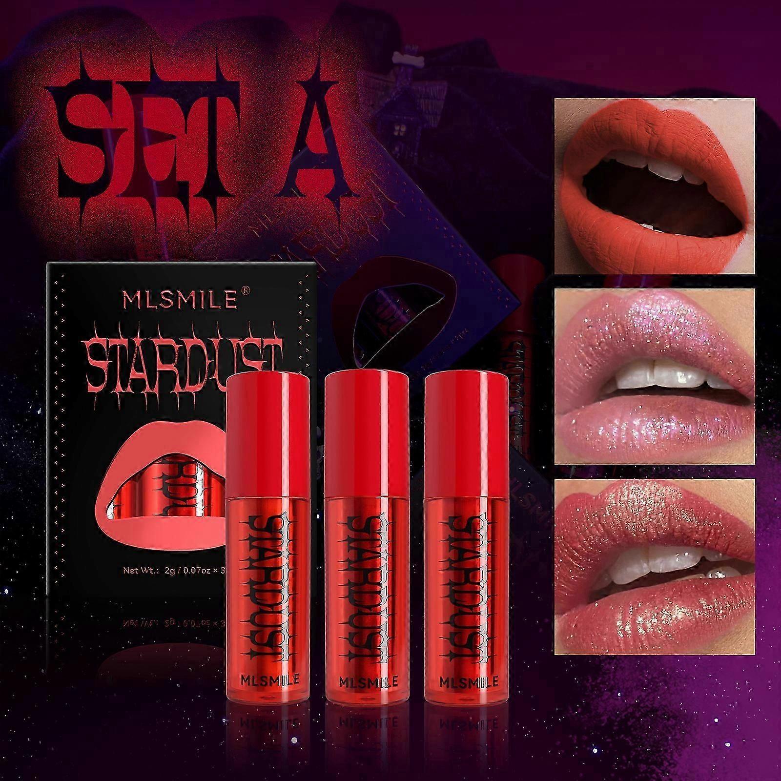 Pearl lipstick set, Powder Matte Mist gloss lip gloss, powder lip gloss lipstick, easy color matte mist gloss lip gloss