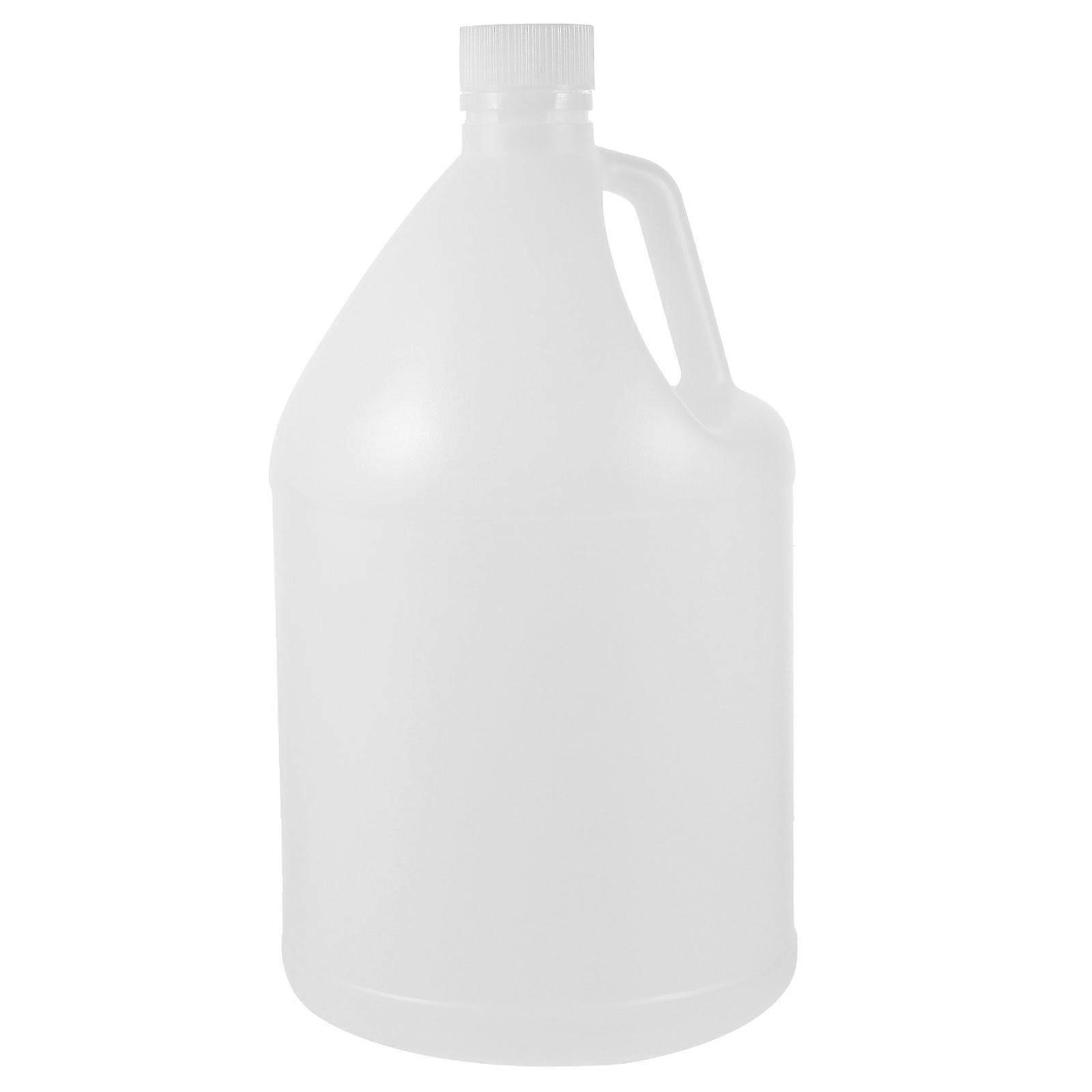 Secchio di plastica bianca Pratica bottiglia d'acqua Semplice bottiglia portatile da 4 litri con coperchio