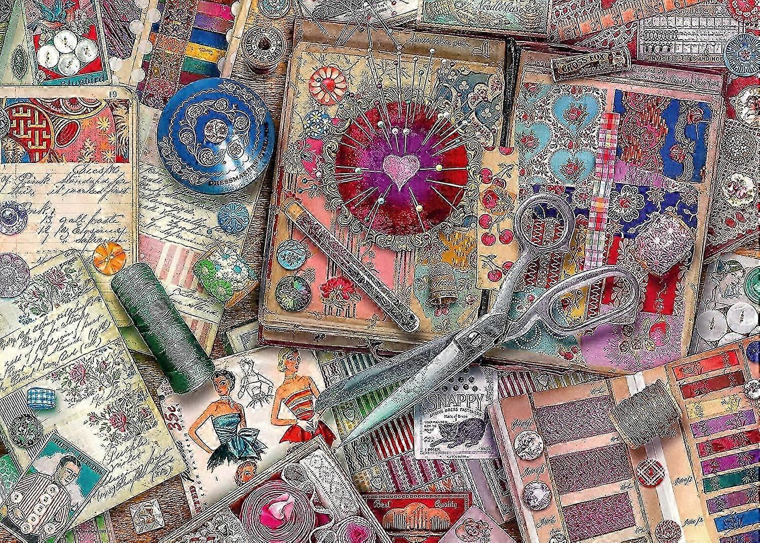 Ravensburger Vintage Dressmaking Aimee Stewart Jigsaw Puzzle (1000 Pieces)