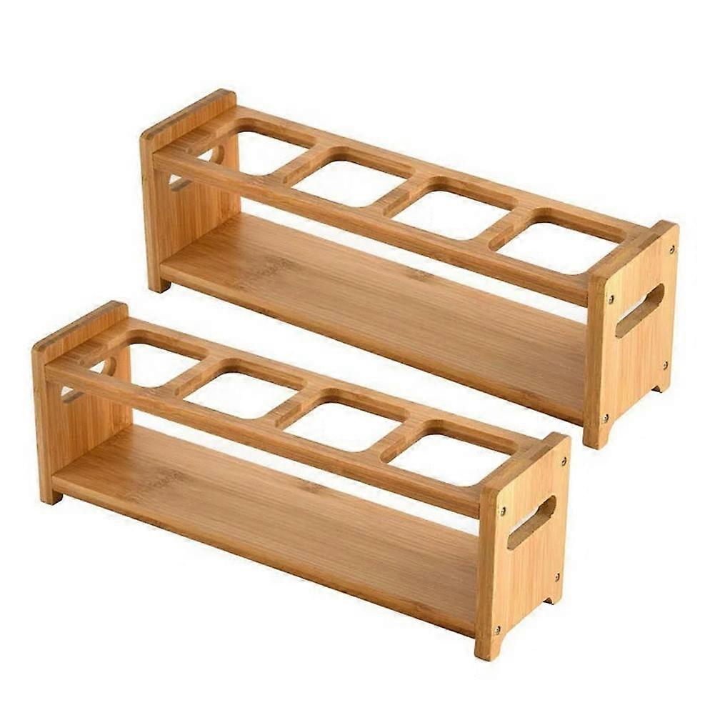 Oil Bottle Display Stand 4-Hole Kitchen Counter Oil Bottle Rack
