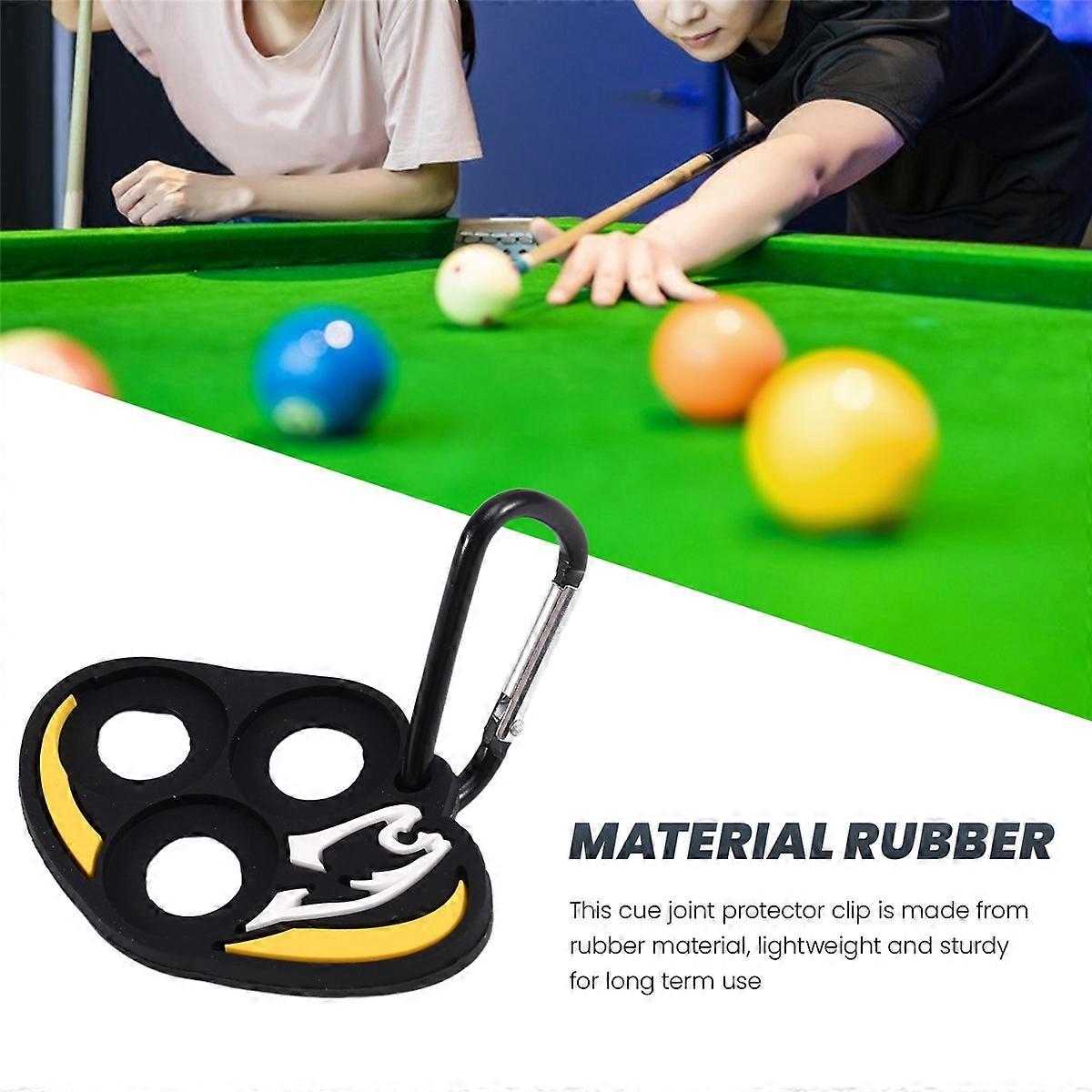 2pc Cue Joint Protector Holder Portable Protective Cue Tips Holder Hold Tool 3Hole Storage Clip for 