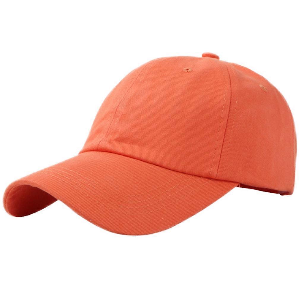 Kore Tarzı Erkekler Kadınlar Öğrenci Pamuk Beyzbol Şapkası Basit Katı Renk Klasik 6 Panelli Açık Spor Hip Hop Snapback Trucker Baba Şapkası için Ayarlanabilir 