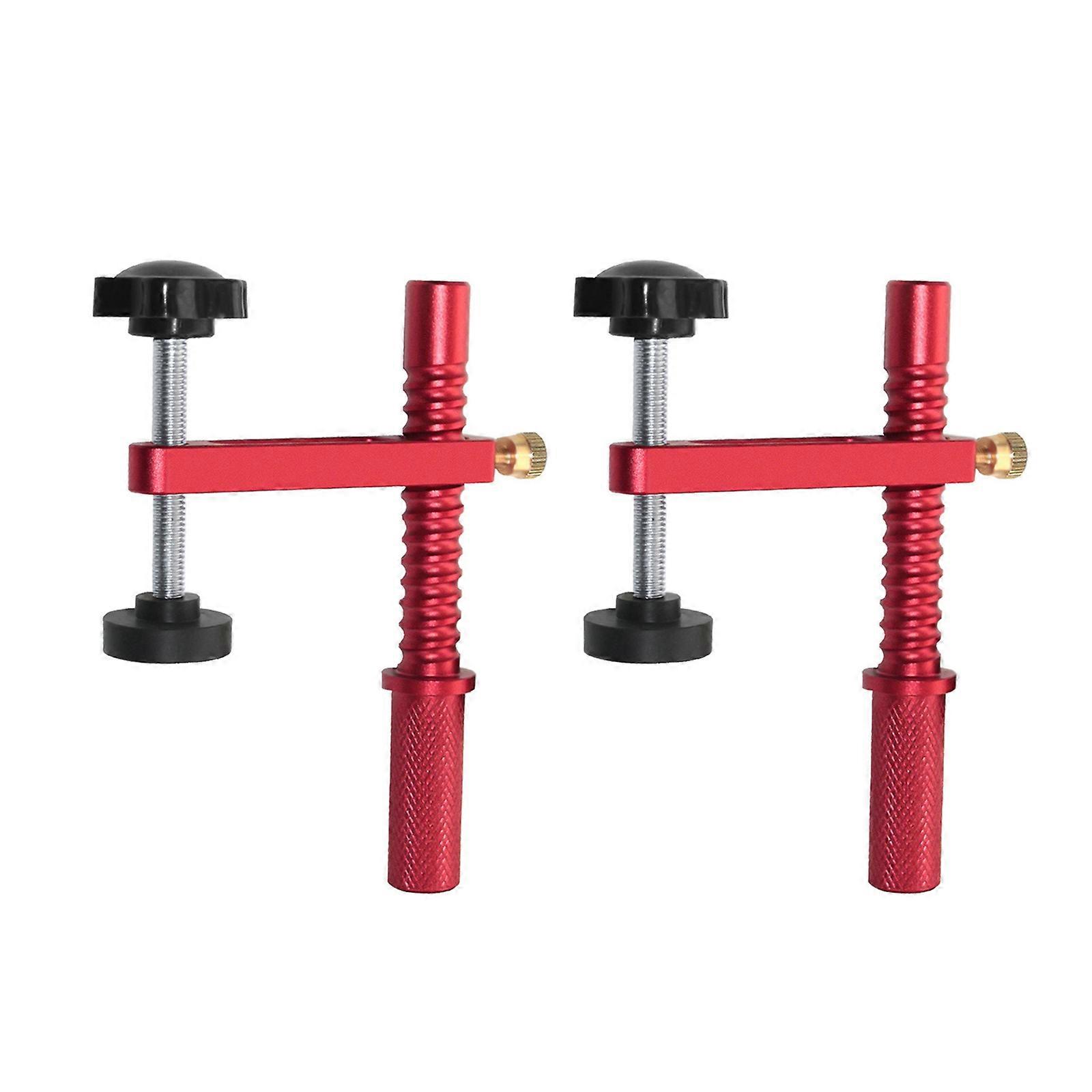 Upgrades Woodworking Table Clamps Aluminum benches Dog Hold Down set Simple Installation for Enhances Work Precisions 2pc 20mm