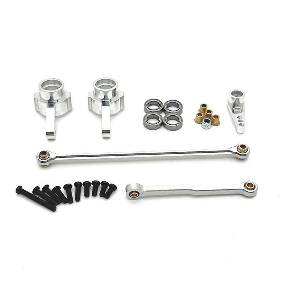 RC Car Steering lever Kit for 1/12 MN82 MN78 D90 D91 D96 MN98 Silver