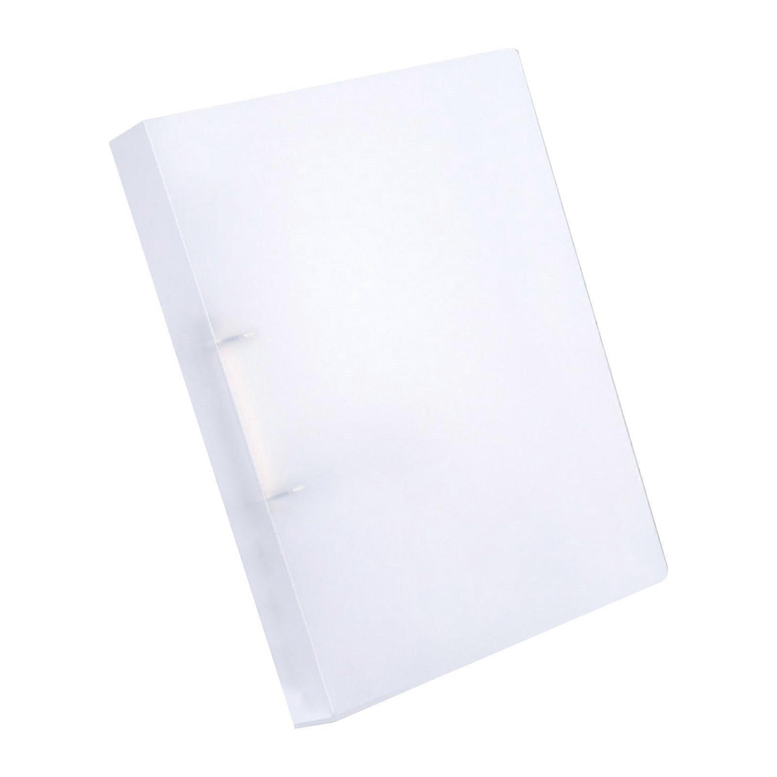Large Capacity File Binder Expandable A4 File Folder Waterproof Cover 4-ring 2-ring Loose-leaf Binding Office Supplies White