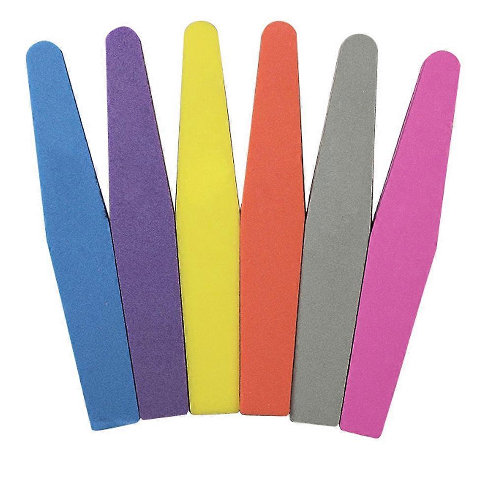 Lime à ongles double face imperméable à l’eau 100/180 Grit Nail Art Tips Buffer Éponge douce Multi