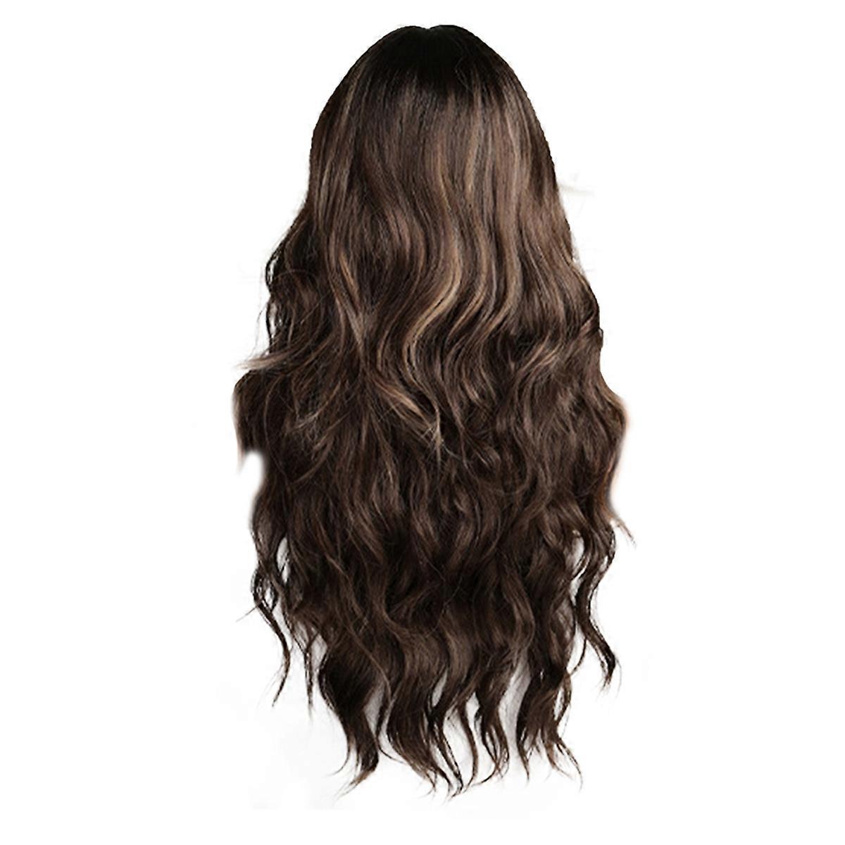 European and American Style Wig with Bangs Big Wave Long Curly Hair