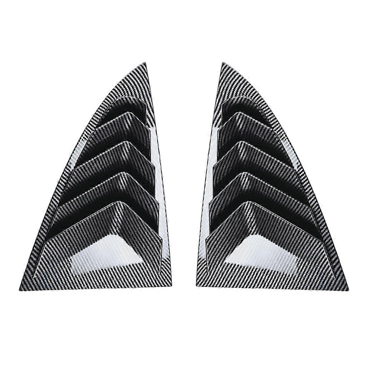 Rear Car Window Shutter Cover for 2024, Carbon