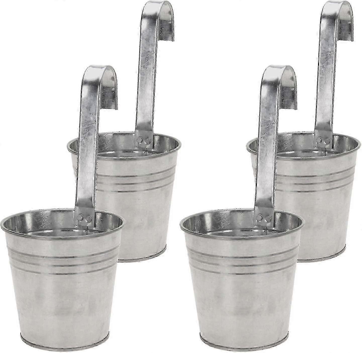 For 4 Pcs Hanging Pots for Balcony Planting