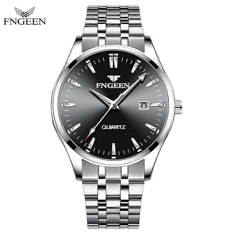 FNGEEN Men's Watch Quartz Business Waterproof Calendar Ultra-thin Clock For Men