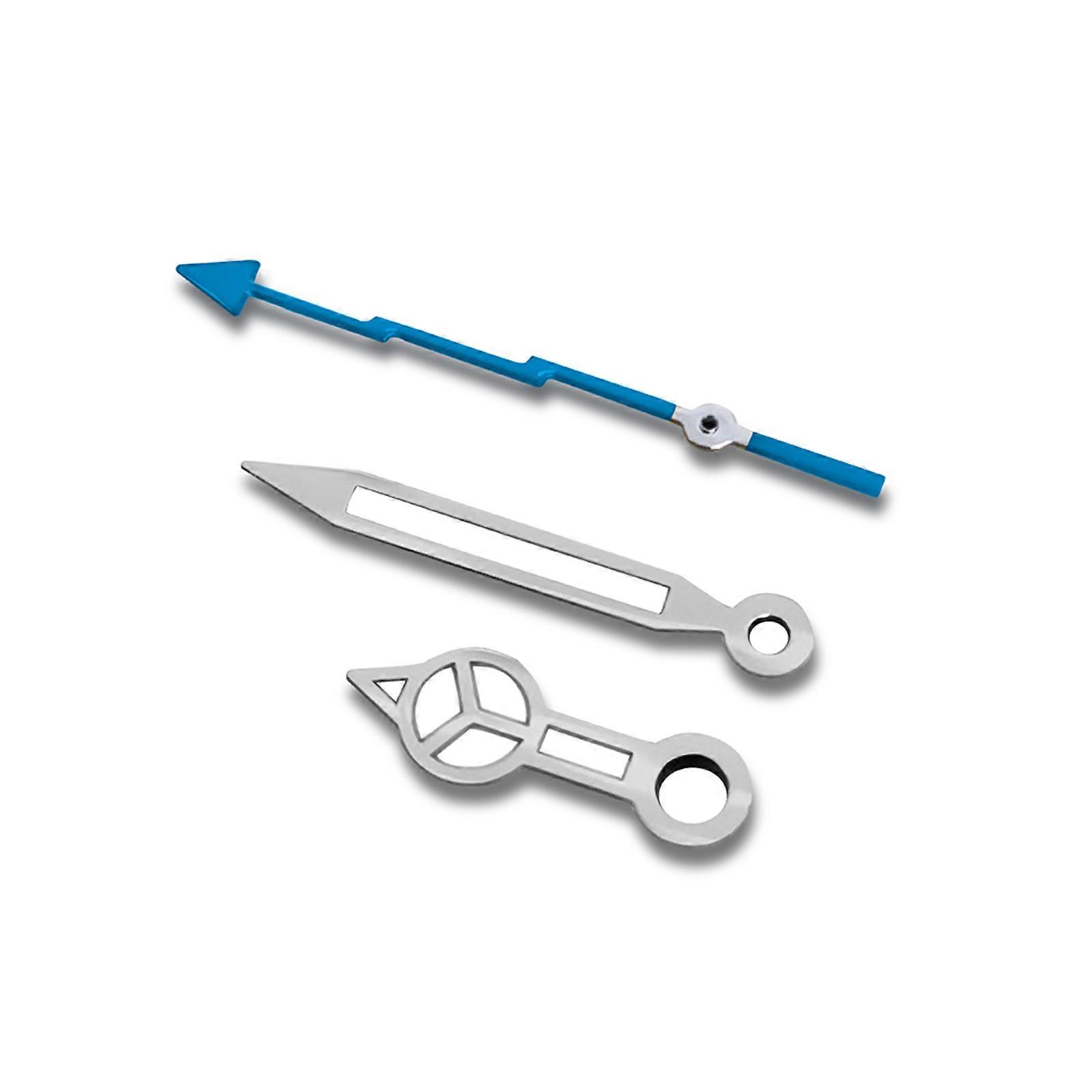 Watch Hands Blue Luminous for NH35/NH36/4R/7S Watch Movement Watch Pointer Modified Accessories (Blue)