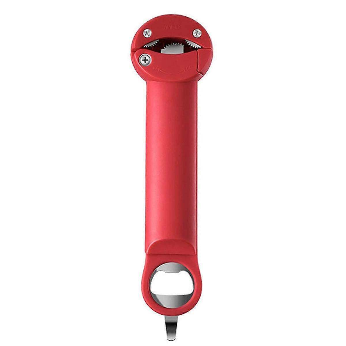 Handy Bottle Jar Easy Opener Multi-Function Kitchen Tool Red