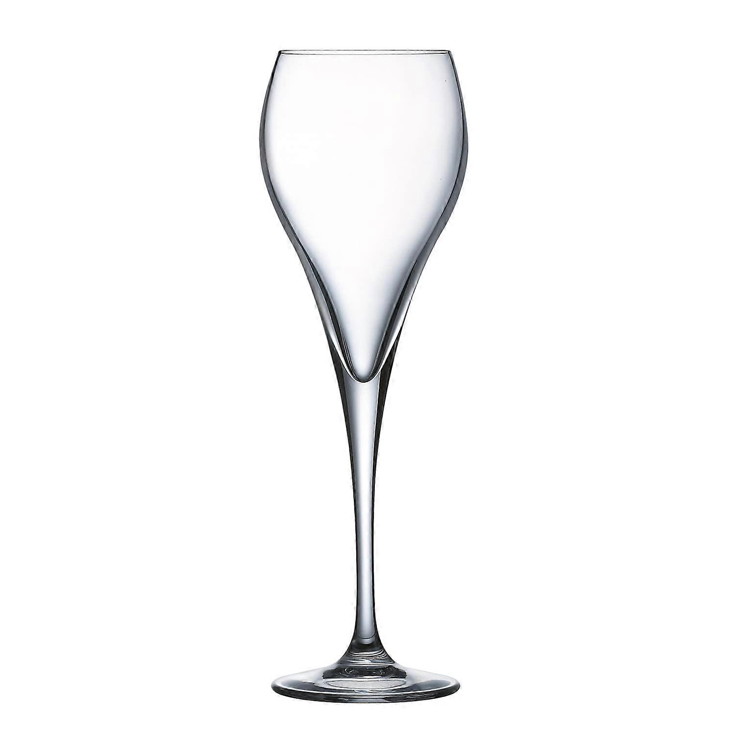 Arc J1478 Brio Flute Goblet Glass 16 cl Set of 6 - Elegant Clear Glassware for Events and Entertaining