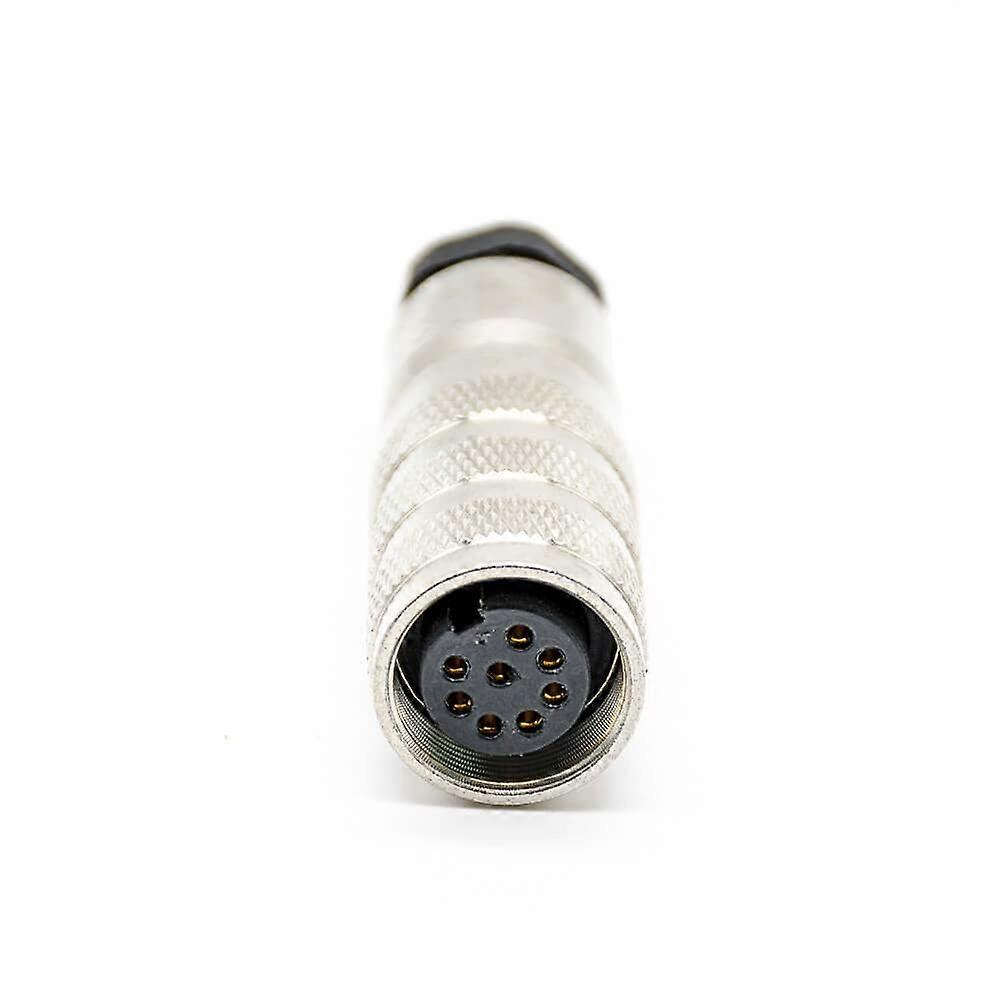 M16 Female 8-Pin Solder Type Straight Connector Shield for Military Grade Applications and Security Systems