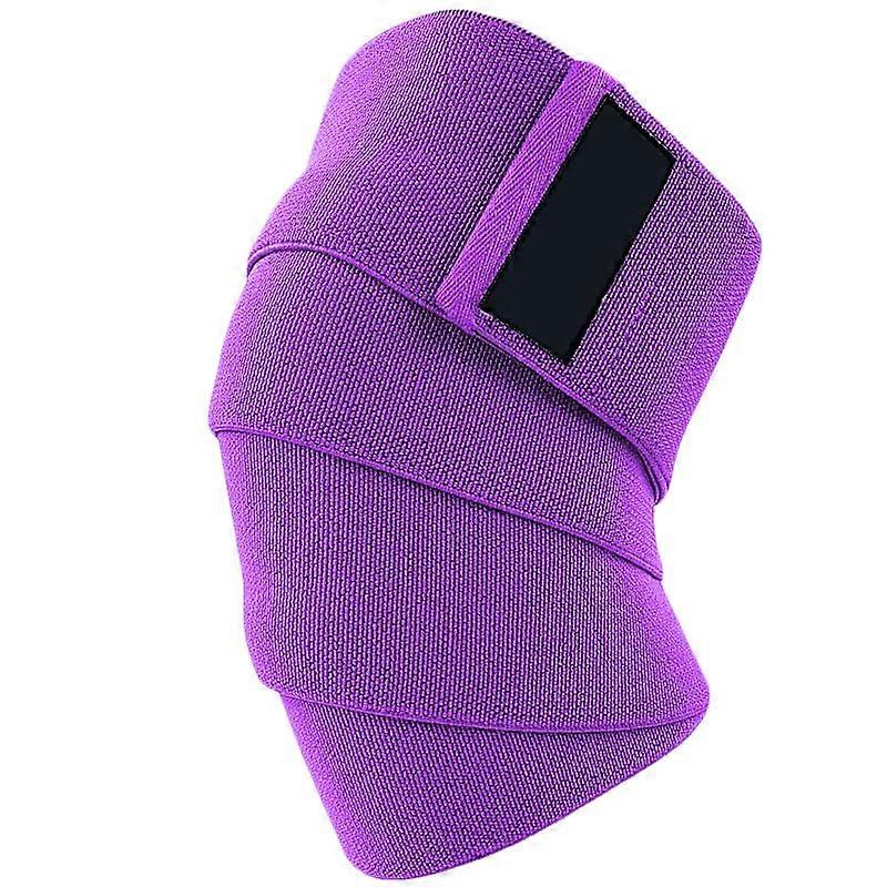 2 Pack Knee Support Wraps for Weightlifting, Adjustable Elastic Straps for Gym Fitness, Powerlifting, and Squats