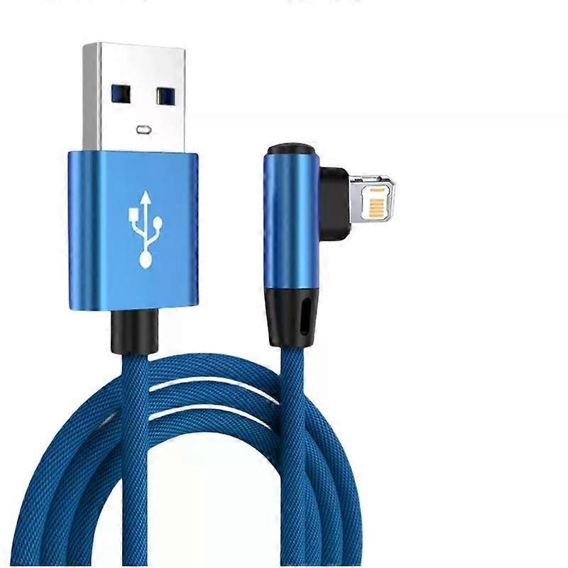 90 Degree USB Cable for iPhone 14 13 12 11 pro Max X XR 6s 7 8 plus 2m 3m Fast Charging and Data Mobile Cable with Type-C Connector