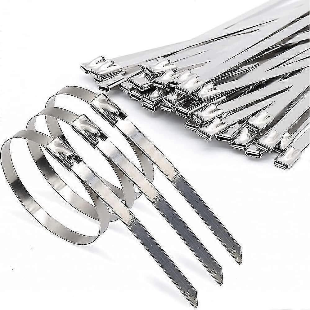 100 قطعة كابل العلاقات 300mm، المعادن كابل العلاقات، الفولاذ المقاوم للصدأ كابل العلاقات، معدن