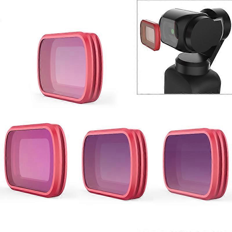 4 STÜCKE PGYTECH P-18C-014 ND/PL Profession Tauchen Farbobjektiv Filter für DJI Osmo Tasche