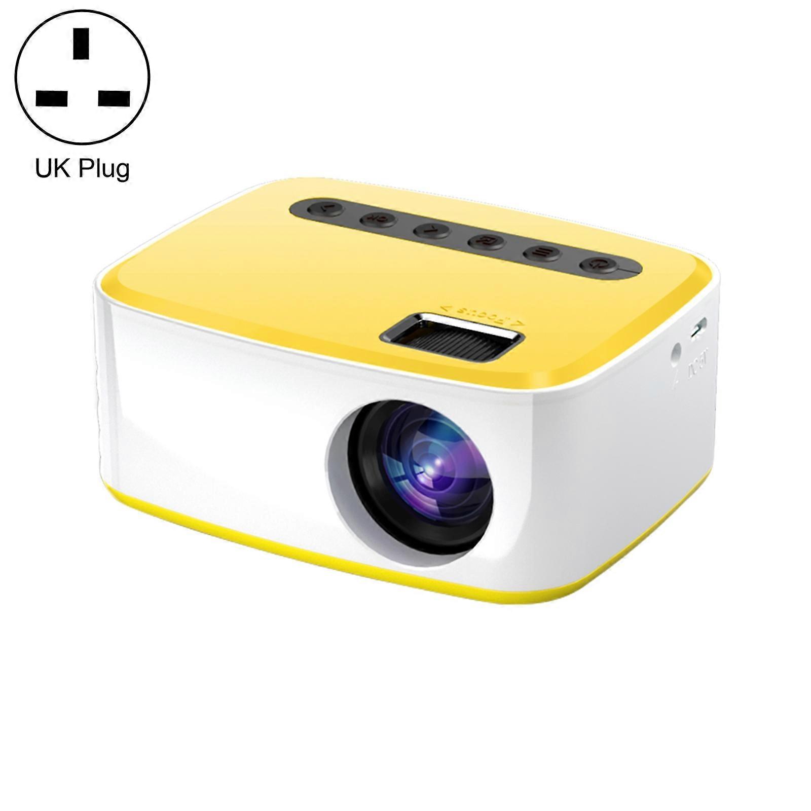 T20 320x240 400 Lumens Portable Home Theater LED HD Digital Projector, Same Screen Version, UK Plug