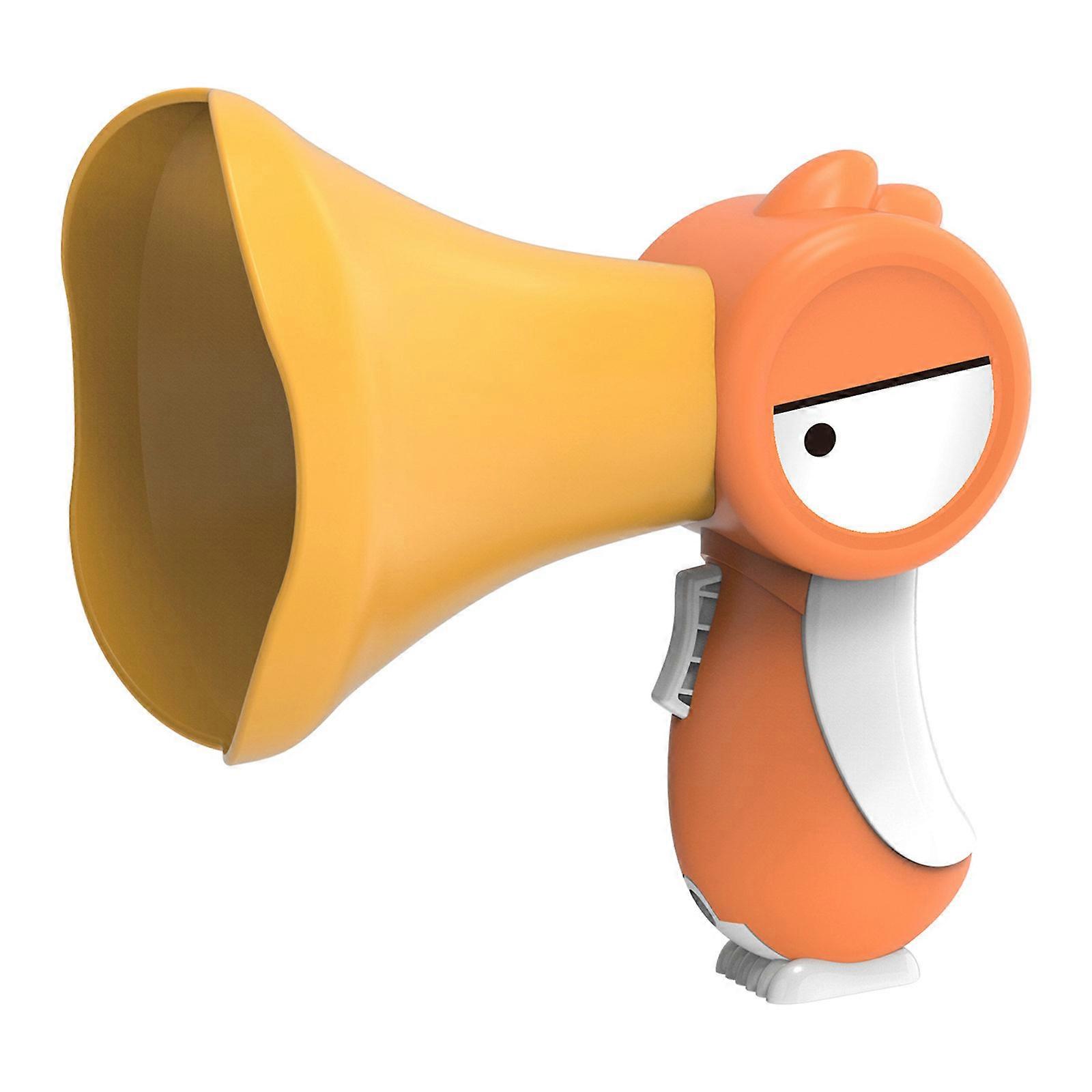 Mini Toucan Kayıt Hoparlörü Ses Değiştirici Çocuklar İçin Müzik ve Dekompresyon Özellikleri Turuncu