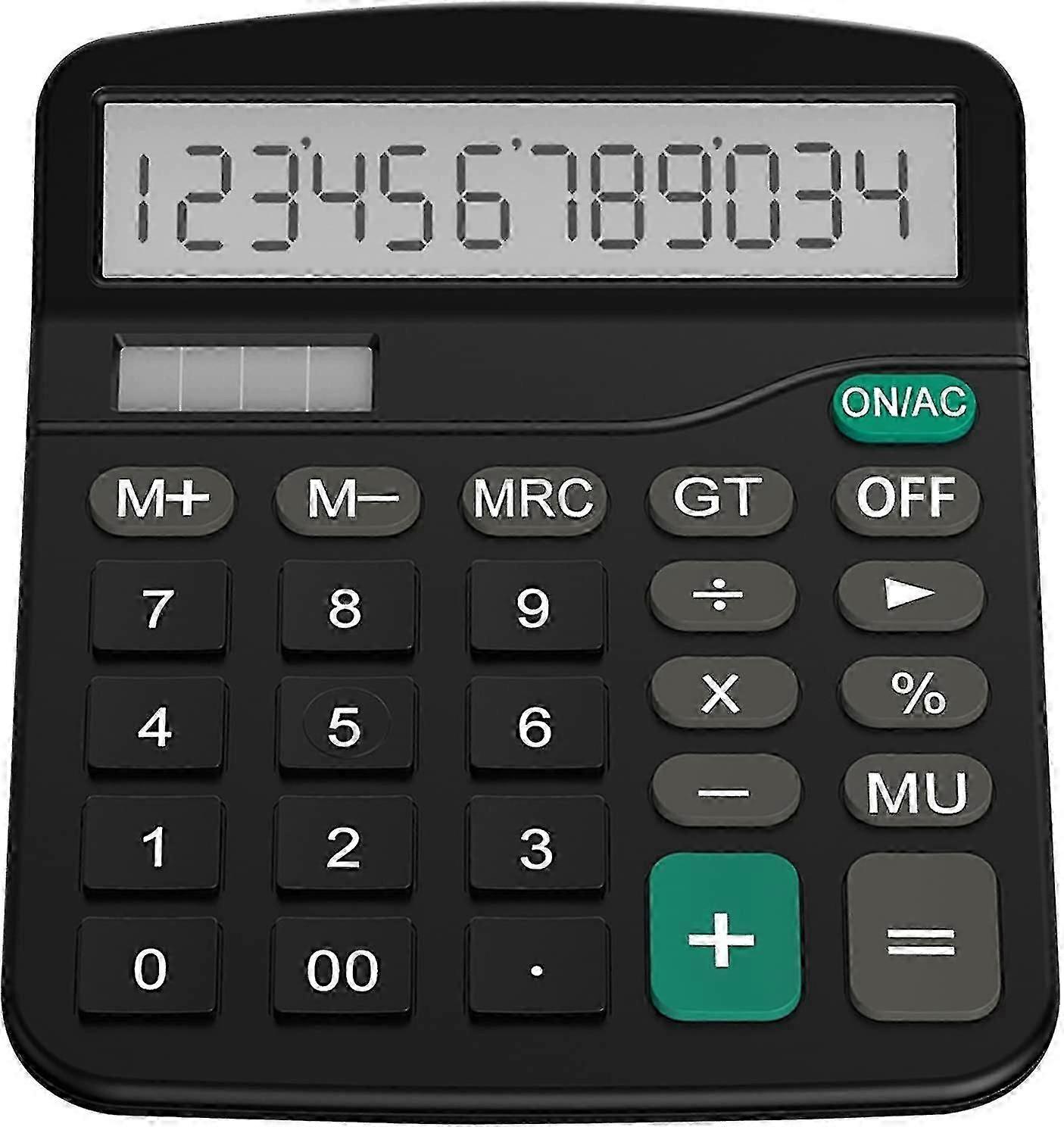 Calculator, Standard Function Desktop Calculator, Black