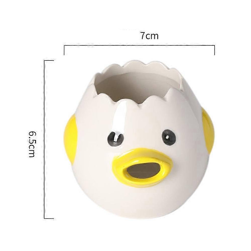 Cartoon Egg Separator Mini Egg White and Yolk Separator Practical and Simple Ceramic Egg Separator Suitable