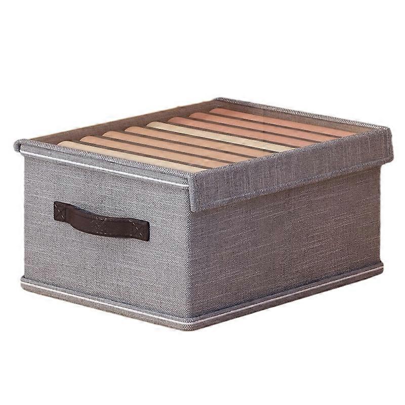 9 Grids Storage Box with Lid Clear Window Foldable Clothes Drawer Organizer