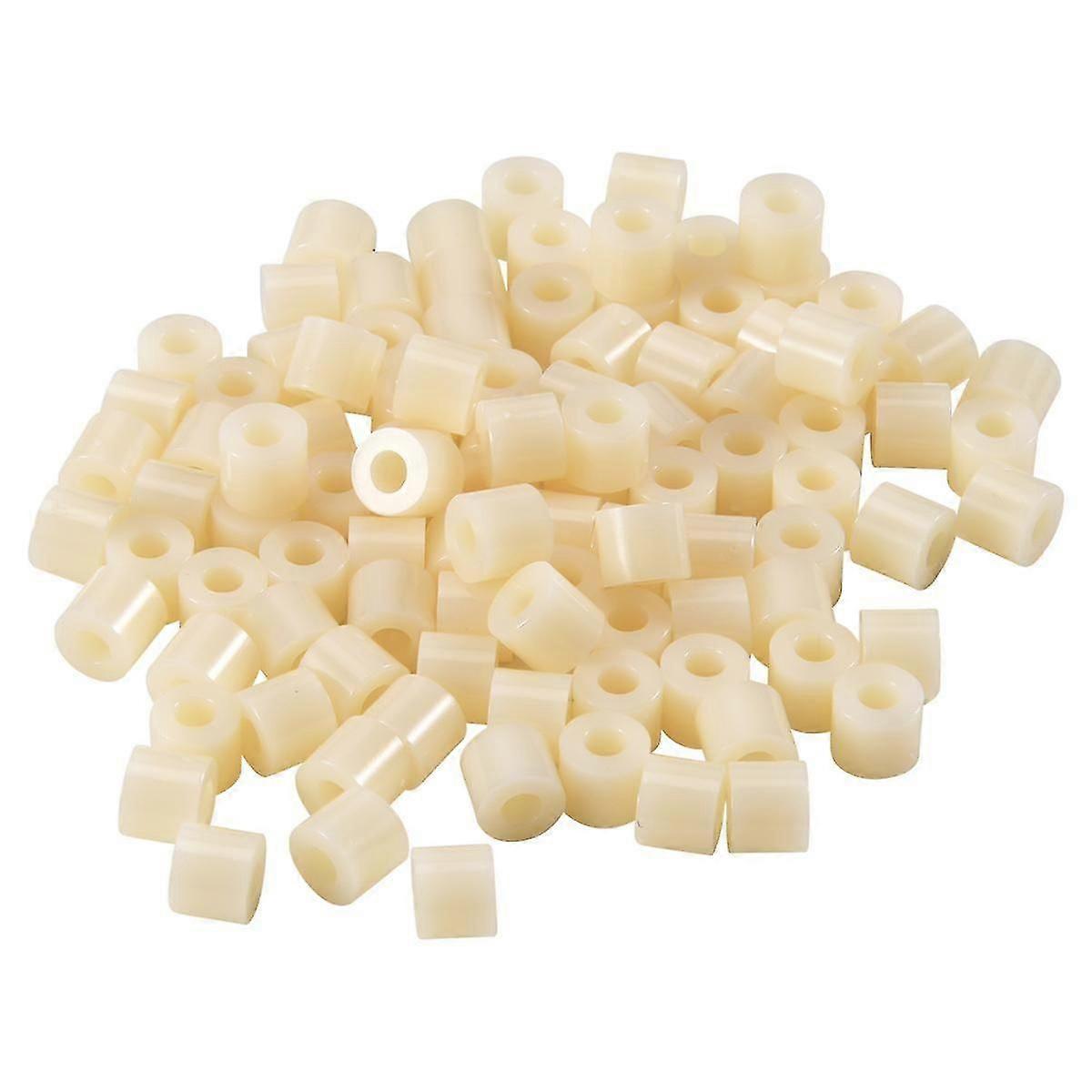 Kunststof cilinder afstandsring 7 mm x 3,2 mm x 6 mm 100 stuks