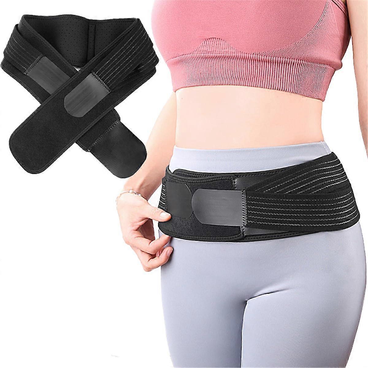 Adjustable Pelvic Support Belt Dual Compression Lower Back Hip Belt For Women Men Breathable SI Joint Size S Sciatica