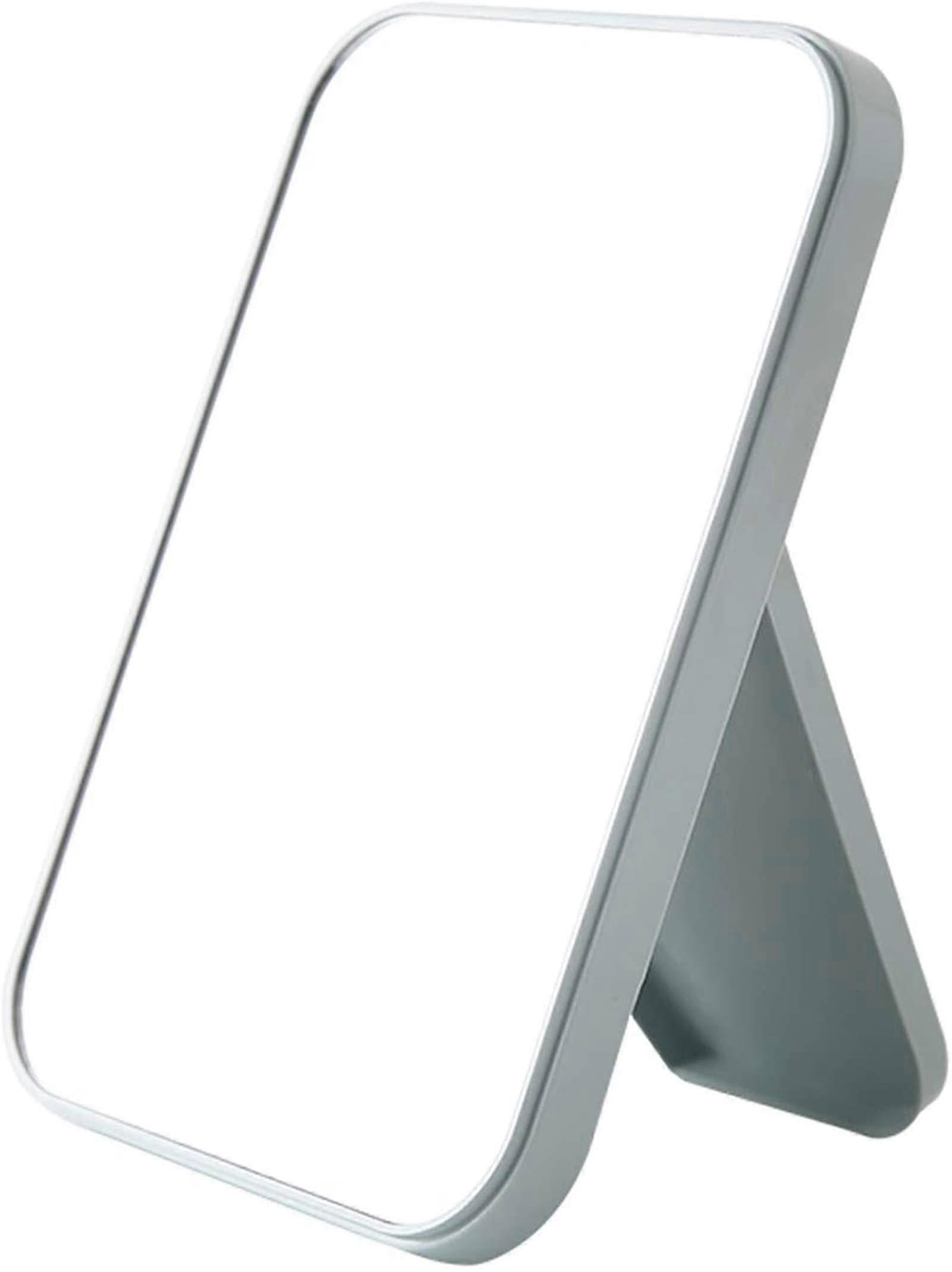 WallMounted Mirror,Desktop Folding Vanity Mirror Makeup Mirror with Princess Mirror, Bathroom Mirrors WallMounted,Blue