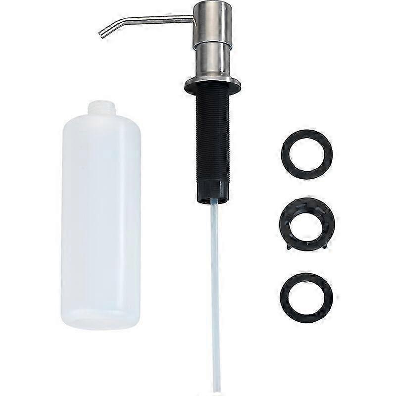 Monti 400ml såpedispenser i rustfritt stål, matt finish, 5,8x31cm