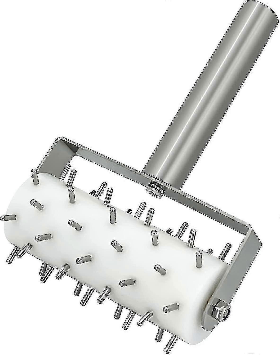 عجينة البيتزا دبابيس دوكر دوبابيس المعجنات أداة العجين ، الفولاذ المقاوم للصدأ مقبض الأسطوانة دبوس الناخس للكعكة