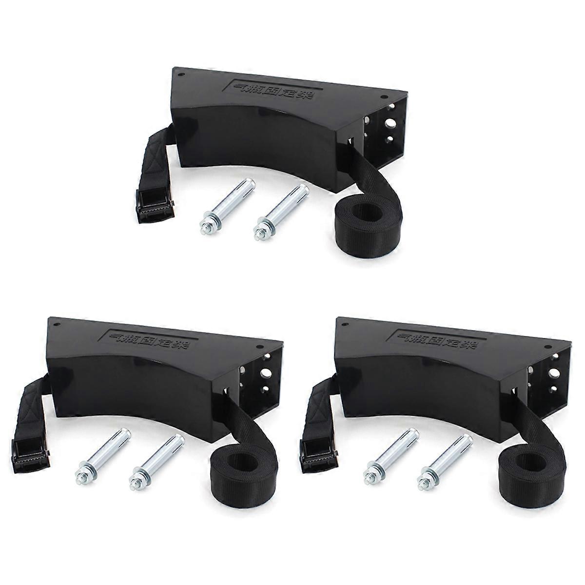 Propane Tank Holder Gas Cylinder Wall Mounted Bracket Gas Cylinder Holder Propane Tank Mount Holder with Screws 3Set