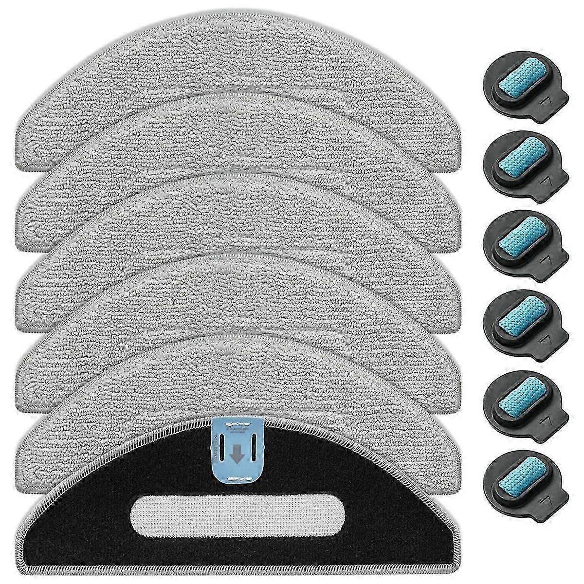compatible with iRobot Roomba Combo i5/i5+/j5/j5+,6 Mopping Pads+6 Wicks