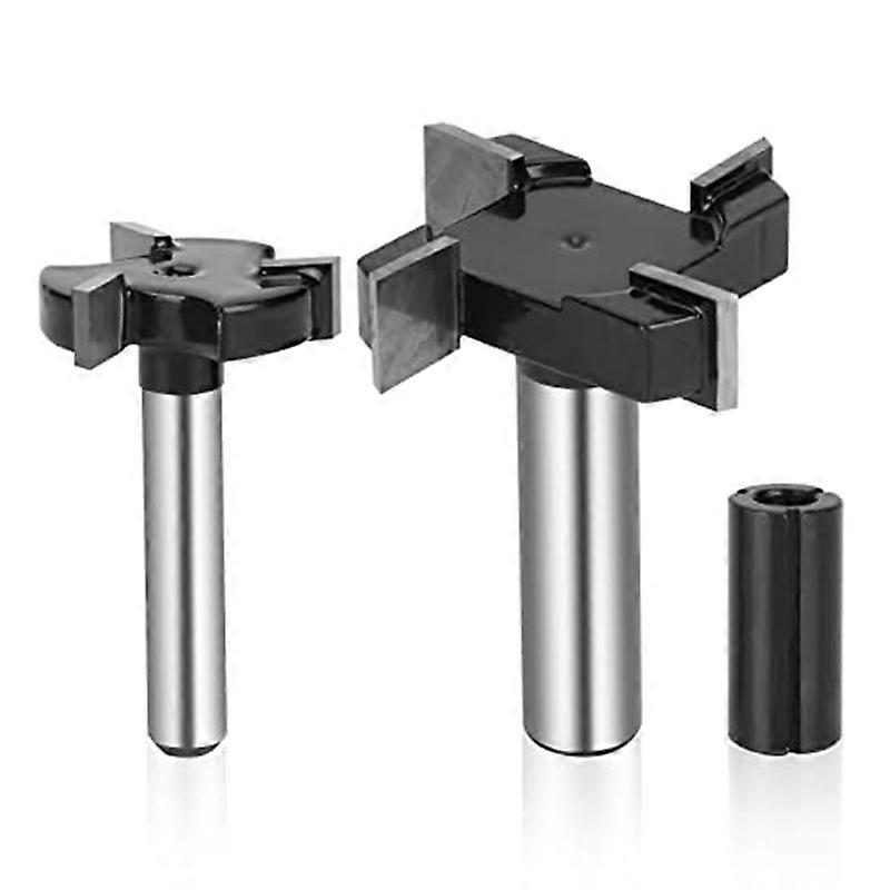 CNC Spoilboard Surfacing Router Bits,1/4Inch and 1/2Inch Handle