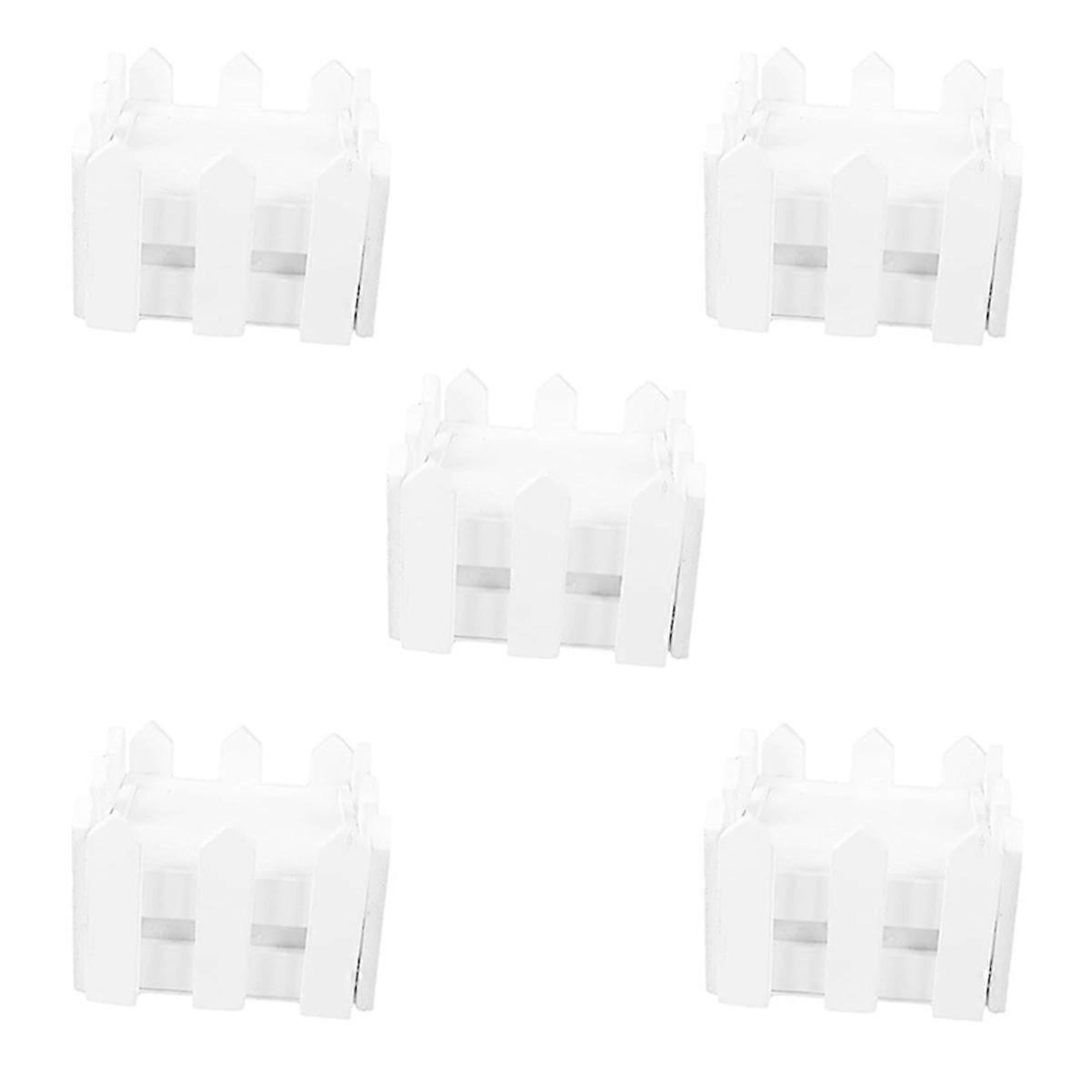 5Pcs Mini Pot Mini Plastic Containers White Planter Tiny Plant Holder