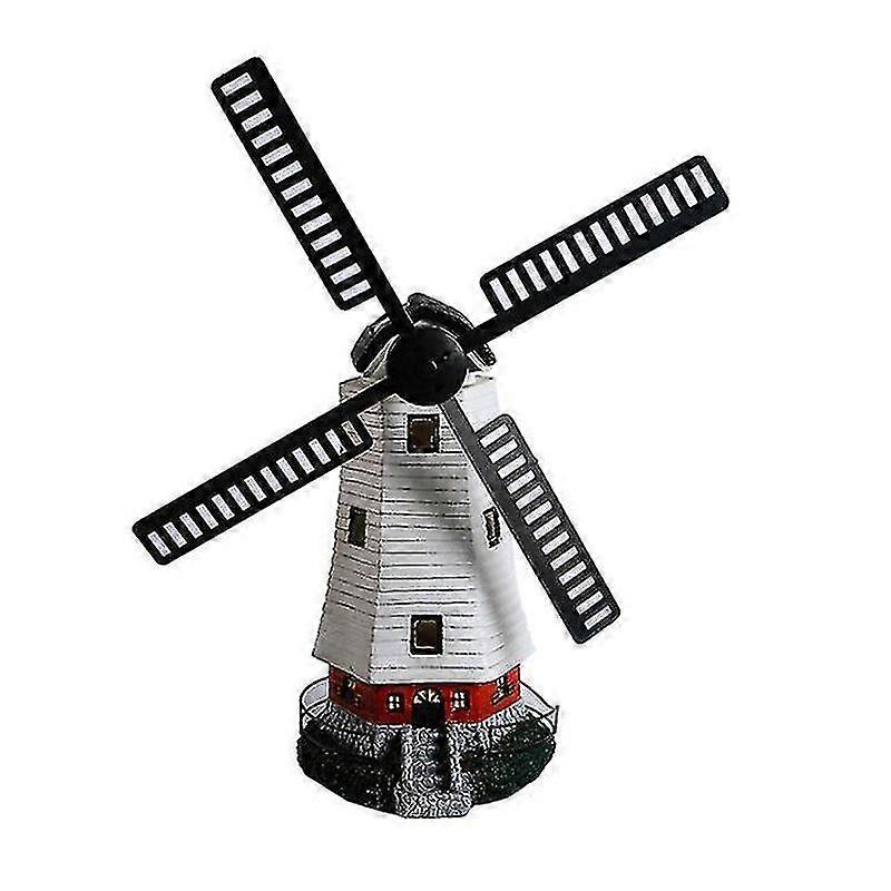 Lebanghui Solar Windmill Lighthouse Led Motion Light Garden Ornament Lighthouse