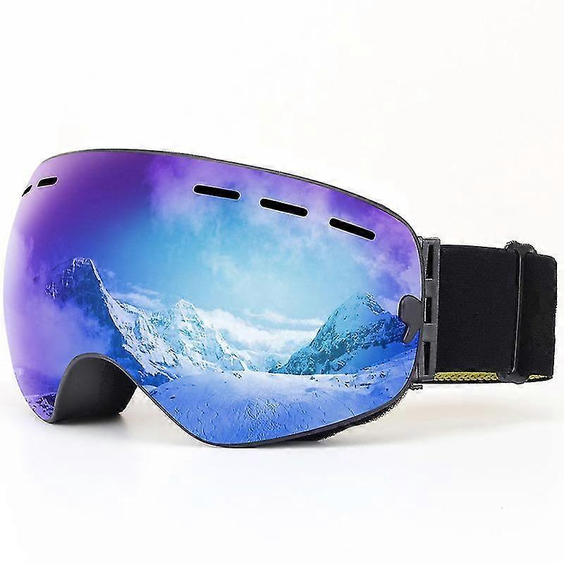Ski Goggles, Spherical Ski Goggles With Anti-uv, Anti-fog, Windproof, Adjustable Otg Snowboard Goggles, Compatible With Helmet For Skiing Snowboarding