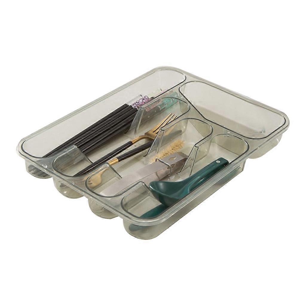 Storage Bracket 5 Grids Storation for Forks Spoons and Chopsticks Home Dorm Kitchen Storage Rack Necessary Space Saving