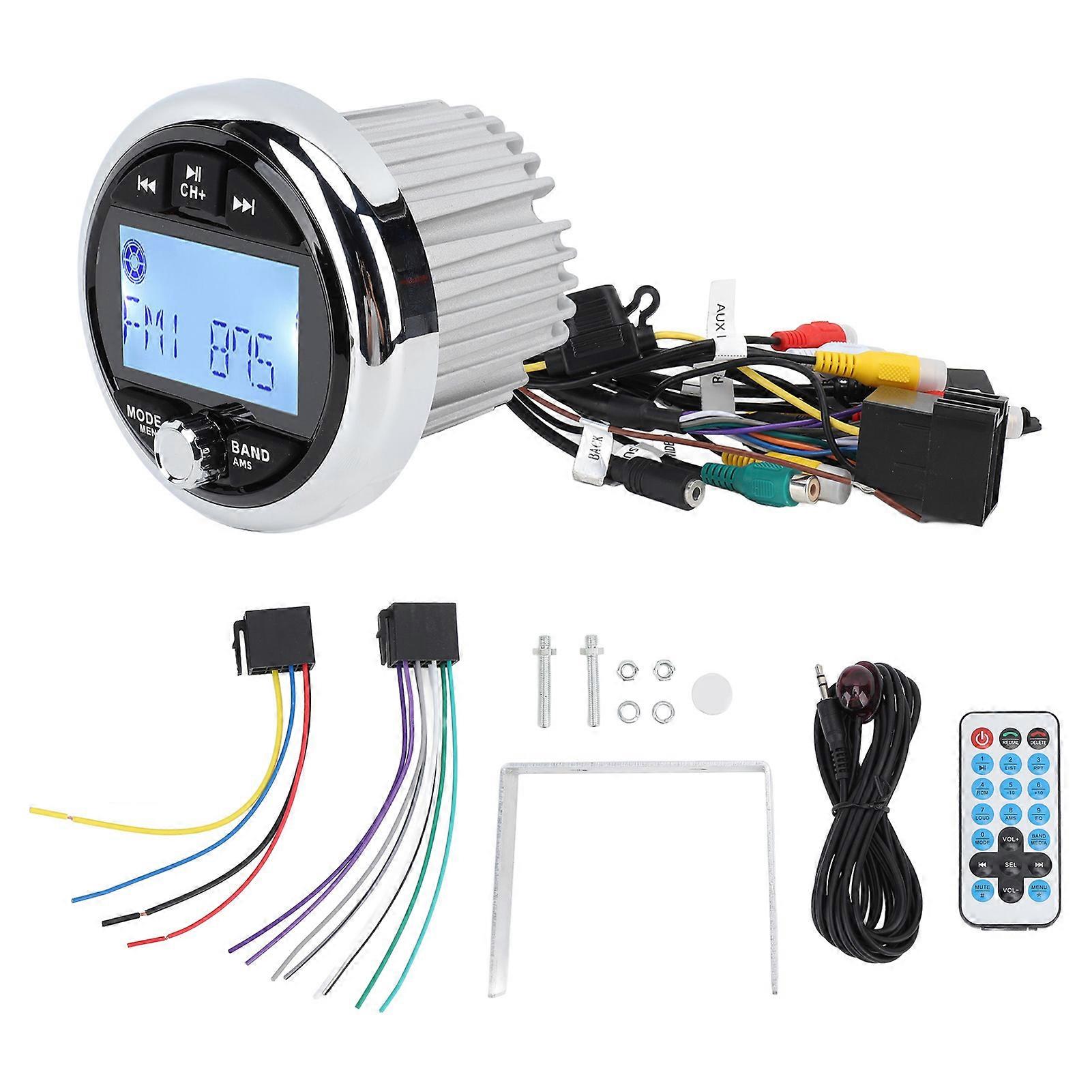 Multifunctional Digital Display Bluetooth MP5 Player 12VDC Waterproof Audio System Easy Installation Durable Design Suitable for Boats RVs Engineering