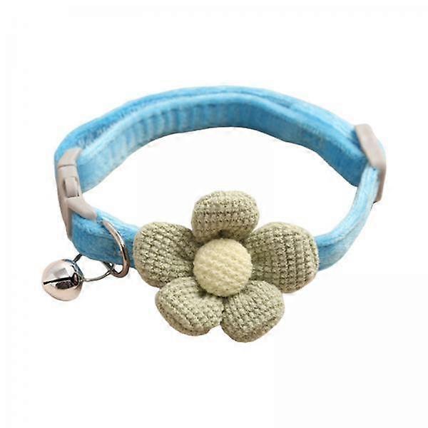 4xCat Collar Necklace with Bell Collars for Kitty Rabbit Small Medium Dogs blue
