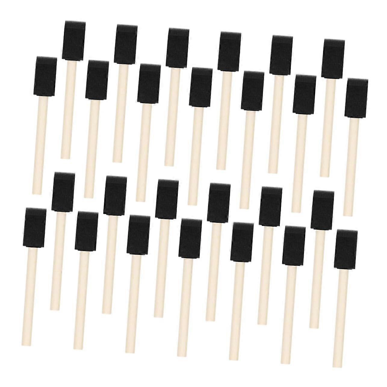 40pcs Foam Paint Brush Set - 1 Inch Sponge Brush for DIY Craft Projects, Lacquer, and Dye Applications