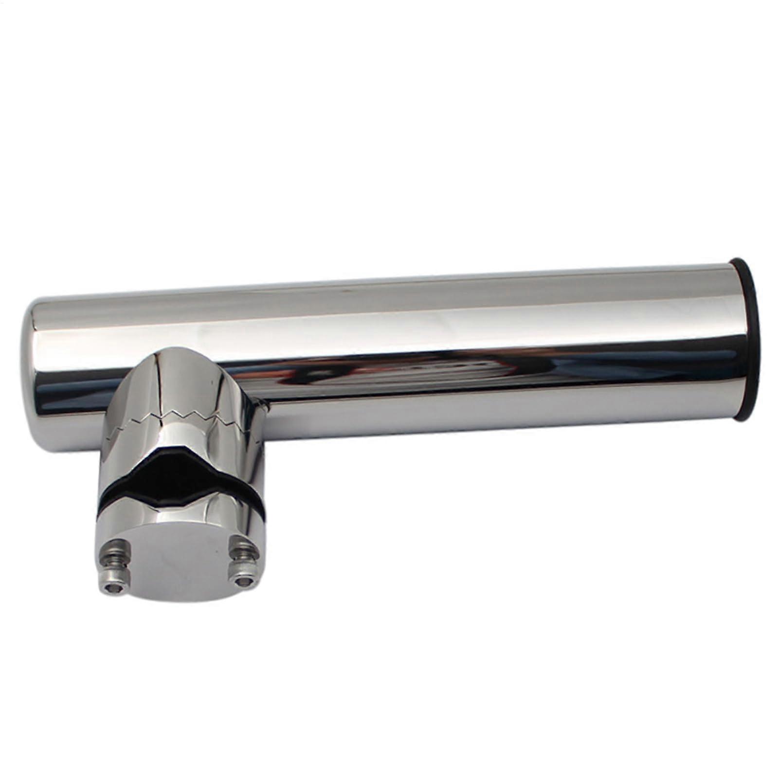 Stainless Steel Fishing Rod Holder with Adjustable Insertion Clamp Tube Rack for 0.75 to 0.98 Inch Rods