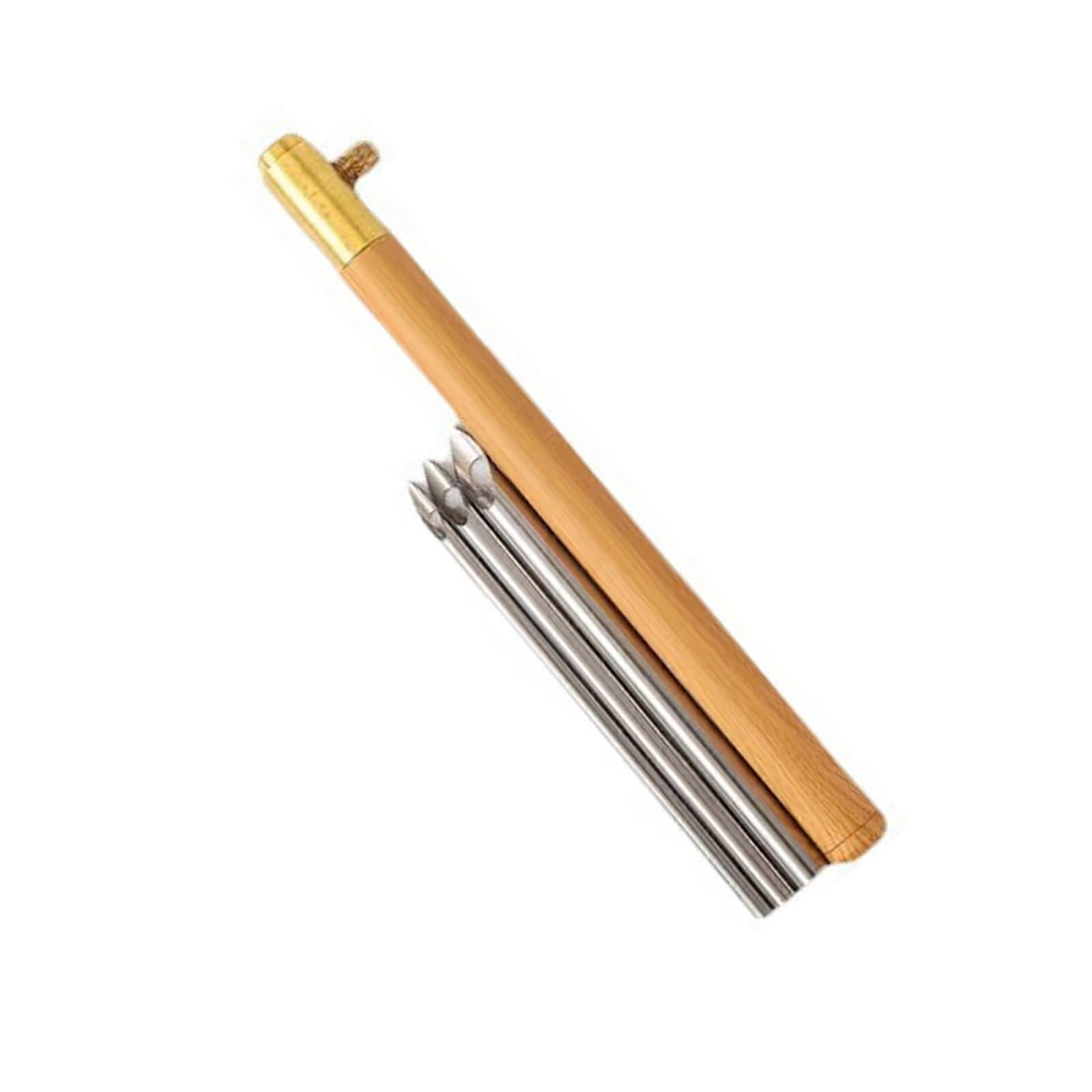 Punch Needle Embroidery Kit with Adjustable 5/3.5/2.5mm Needle Heads, Wooden Handle, and Embroidery Pen for Craft Projects