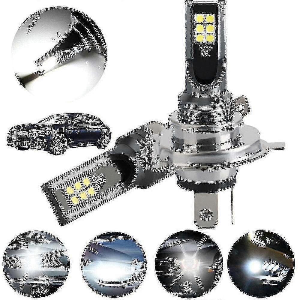 H4/9003 LED bulbs for headlights, high brightness, easy installation