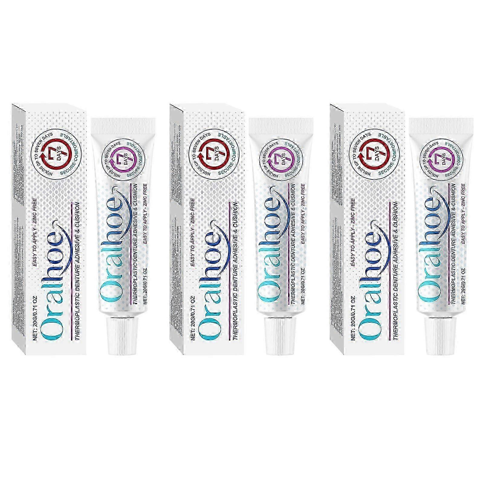 1/2/3pcs Thermoplastic-denture Adhesive Long Holding Denture-reliner Adhesive Cream For Refitting Tightening-dentures