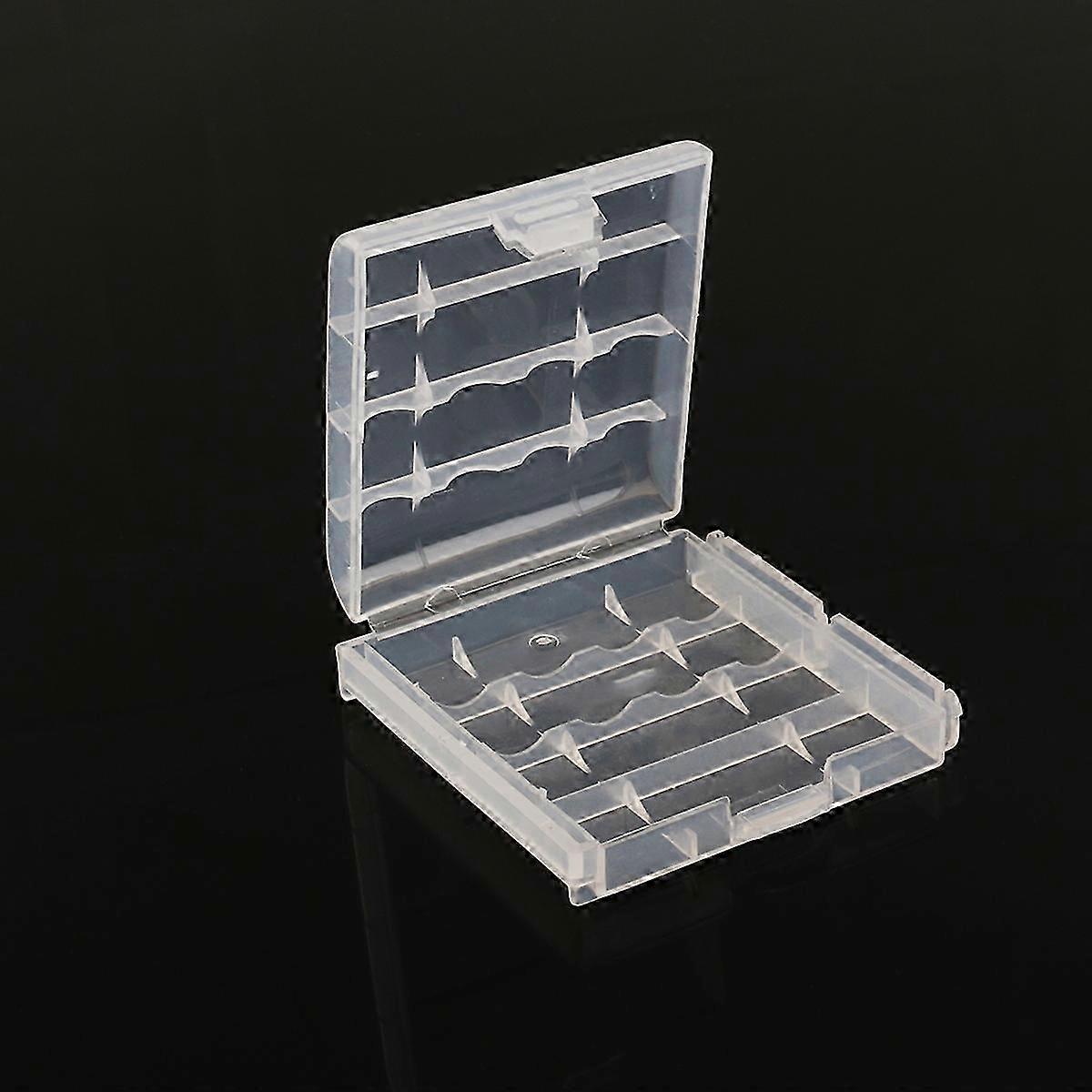 5pcs AA /AAA Electronic Box Storage Hard Case Boxes Transparent