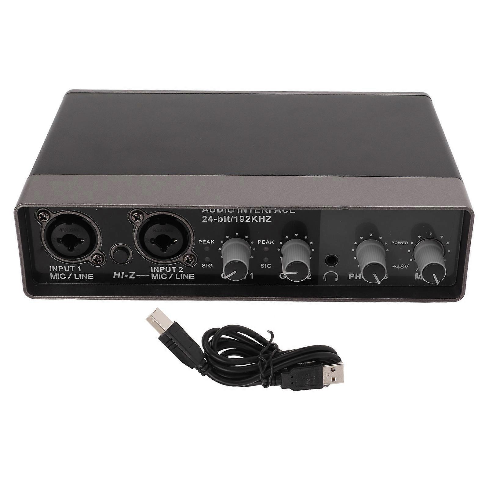 Live Sound Card Q22 Digital Mixing Usb External Computer Mobile Phone Recording Live Sound Card Equipment